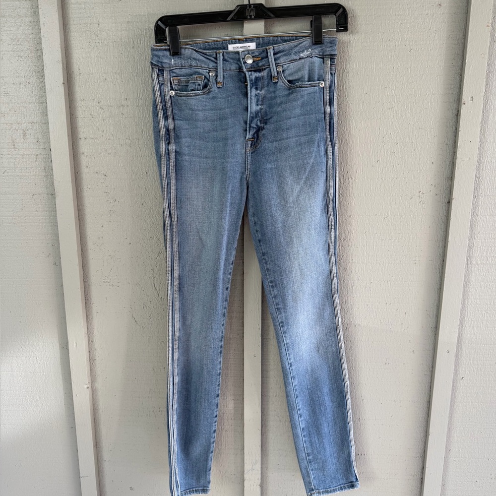 Good American Light Blue Skinny Jeans